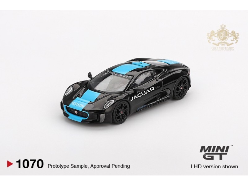 JAGUAR C-X75 BLACK  2010 - 1:64 - Mini GT-blistr