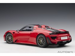 Porsche 918 Spyder Weissach Package 1:12 červená - AUTOart
