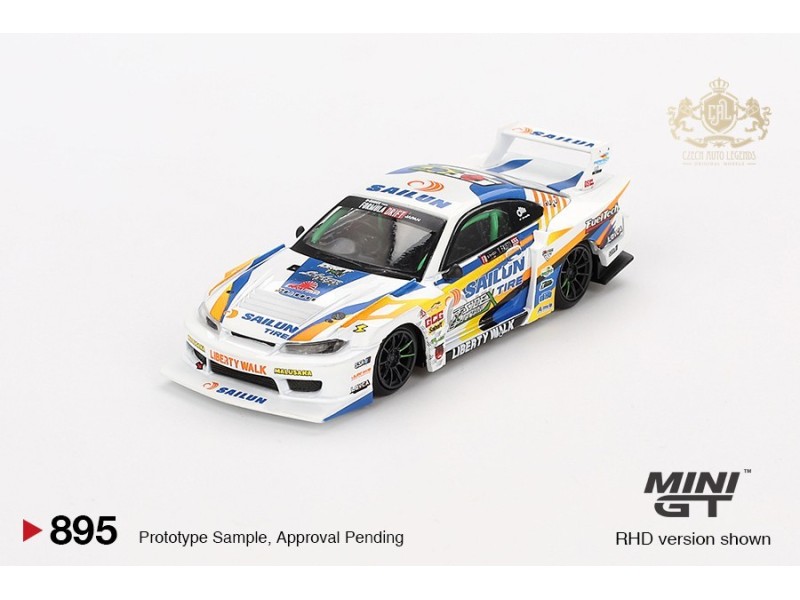 NISSAN SILVIA S15 LB-SUPER SILHOUETTE Nr.555 FORMULA DRIFT JAPAN 2023- 1:64 - Mini GT