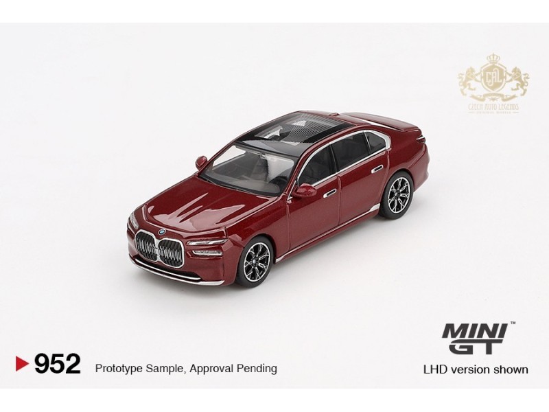 BMW I7 XDRIVE60 AVENTURIN RED 2023 -1:64 - Mini GT