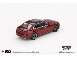 BMW I7 XDRIVE60 AVENTURIN RED 2023 -1:64 - Mini GT