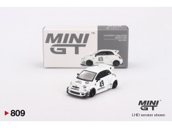 FIAT 595 ABARTH LB-WORKS X ABAS WORKS GARA WHITE 2024 -1:64 - Mini GT