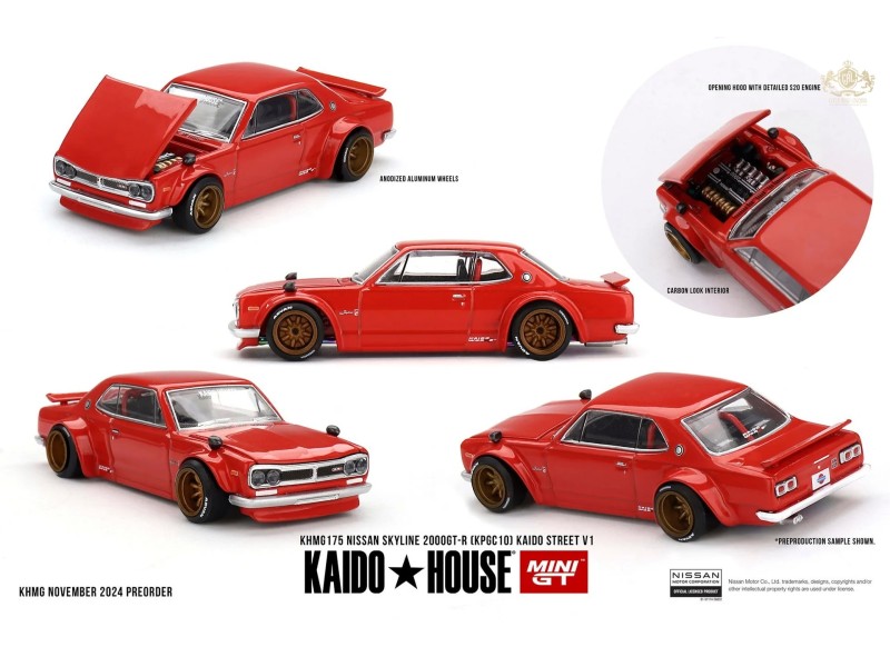 NISSAN SKYLINE GT-R (KPGC10) KAIDO STREET V1 1969 - 1:64 - Kaido House