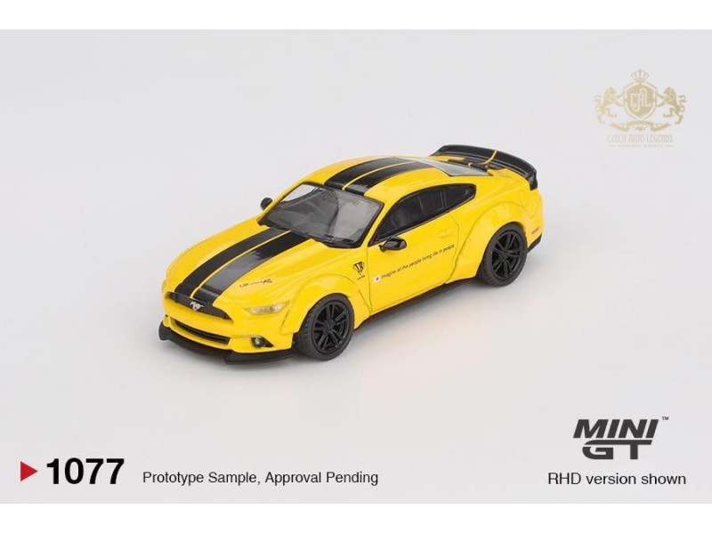 FORD MUSTANG LB-WORKS TRIPLE YELLOW 2015 -1:64 - Mini GT