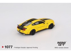 FORD MUSTANG LB-WORKS TRIPLE YELLOW 2015 -1:64 - Mini GT - blister