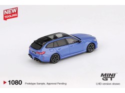 BMW M5 (G99) TOURING MARINA BAY BLUE METALLIC 2024 -1:64 - Mini GT - blister