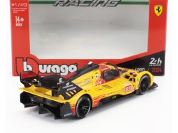 FERRARI - 499P 3.0L TURBO V6 TEAM AF CORSE N 83 24h LE MANS 2024 1:43 - R. KUBICA - R. SHWARTZMAN - Y. YE- Žlutá - Bburago