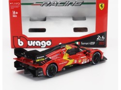 FERRARI - 499P 3.0L TURBO V6 TEAM FERRARI AF CORSE N51 WINNER 24h LE MANS 2023 1:43 - RED - Bburago