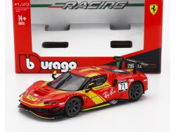 FERRARI - 296 GT3 3.0L TWIN TURBO V6 N 71 RACING 2022 1:43 - RED - Bburago