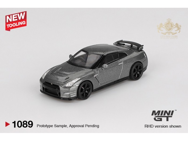 NISSAN GTR (R35) CRS VERSION DARK METAL GRAY 2013 - 1:64 - Mini GT - blister