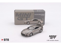 Toyota Supra MK4 (A80) VeilSide Combat V-II - Cobalt grey -blistr- 1:64 - Mini GT - blister