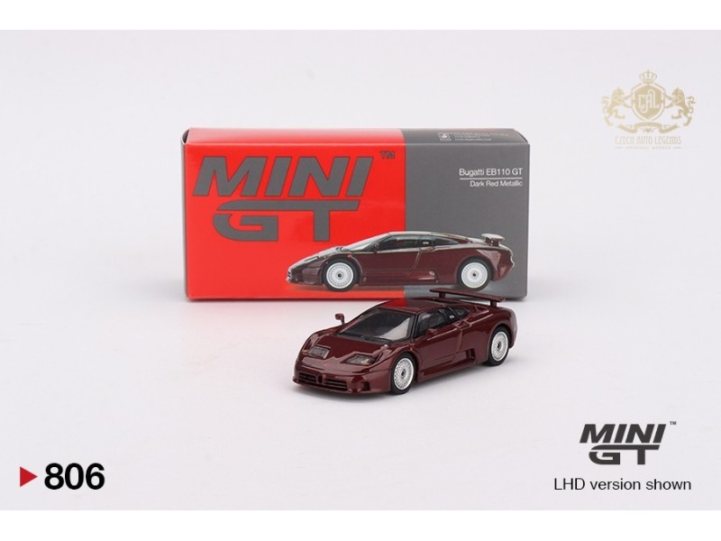 Bugatti EB110 GT Dark Red Metallic -1:64 - Mini GT