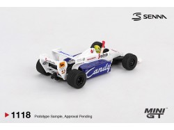 Toleman TG184 nr.19 Ayrton Senna 1984 Monaco Grand Prix 2nd Place - 1:64 - Mini GT - blister
