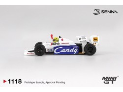Toleman TG184 nr.19 Ayrton Senna 1984 Monaco Grand Prix 2nd Place - 1:64 - Mini GT - blister
