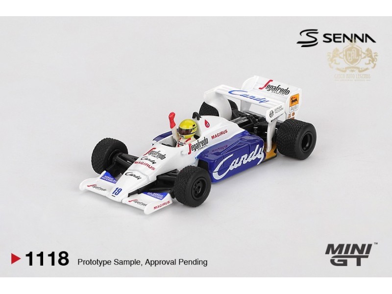 Toleman TG184 nr.19 Ayrton Senna 1984 Monaco Grand Prix 2nd Place - 1:64 - Mini GT - blister