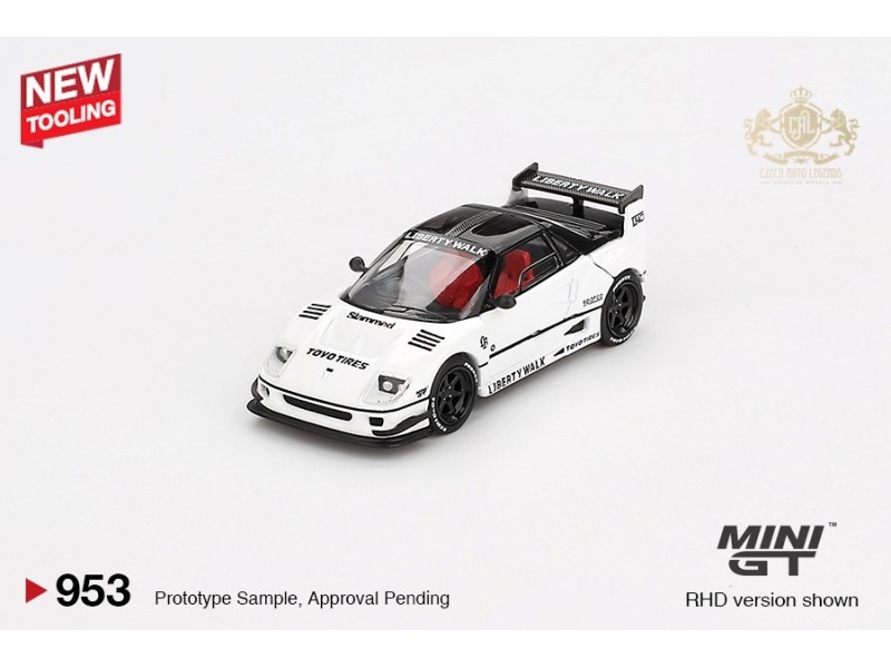 Mazda AZ-1 Liberty Walk LB40 White 2024 Tokyo Auto Salon - 1:64 - Mini GT