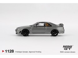 NISSAN GTR (R33) NISMO BCNR33 CRS DARK METAL GRAY 1993 - 1:64 - Mini GT -blistr