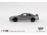 NISSAN GTR (R33) NISMO BCNR33 CRS DARK METAL GRAY 1993 - 1:64 - Mini GT -blistr