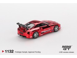 TOYOTA SUPRA (A80) TOP SECRET GT-300 RED CHROME 2014 - 1:64 - Mini GT - blistr