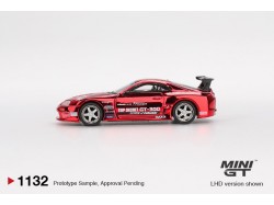 TOYOTA SUPRA (A80) TOP SECRET GT-300 RED CHROME 2014 - 1:64 - Mini GT - blistr