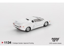 LAMBORGHINI COUNTACH 25TH ANNIVERSARY WHITE 1989 - 1:64 - Mini GT - blister