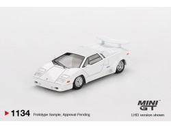 LAMBORGHINI COUNTACH 25TH ANNIVERSARY WHITE 1989 - 1:64 - Mini GT - blistr