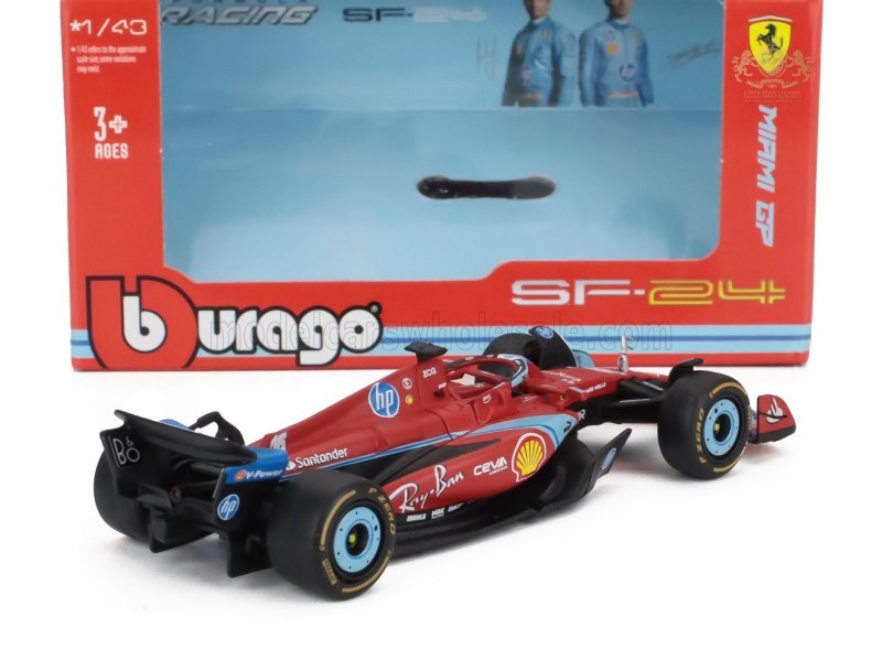 FERRARI - F1 SF-24 TEAM SCUDERIA FERRARI N 16 3rd MIAMI GP 2024 1:43 - Bburago - Leclerc USA