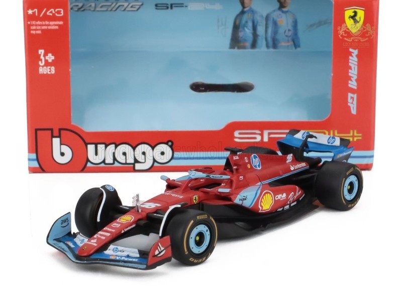 FERRARI - F1 SF-24 TEAM SCUDERIA FERRARI N 16 3rd MIAMI GP 2024 1:43 - Bburago - Leclerc USA