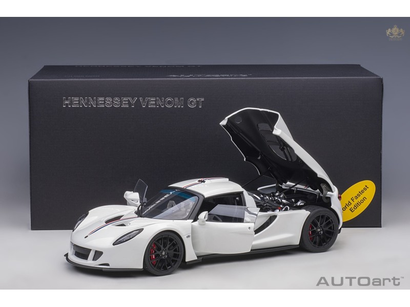 Hennessey Venom GT Spyder “World Fastest Edition” 1:18 (White) - AUTOart