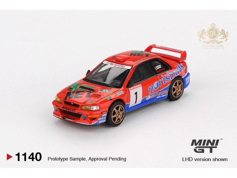 SUBARU IMPREZA WRC97 nr.1 DRM CHAMPION 1999 - 1:64 - Mini GT