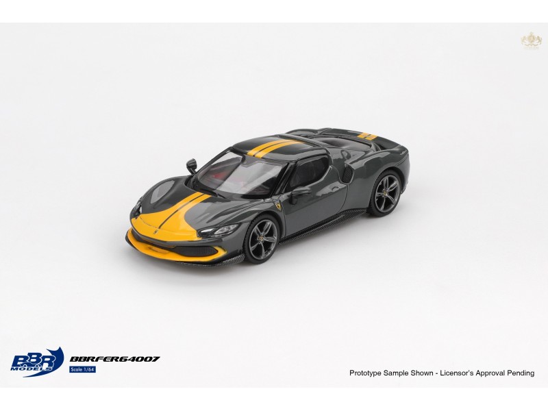 FERRARI 296 GTB ASSETTO FIORANO GRIGIO SCURO 2024  -1:64 - BBR