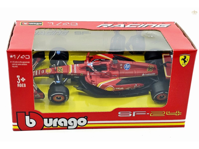 FERRARI - F1 SF-24 TEAM SCUDERIA FERRARI N 16 WINNER ITALY MONZA GP 2024  - 1:43 - Bburago - Leclerc