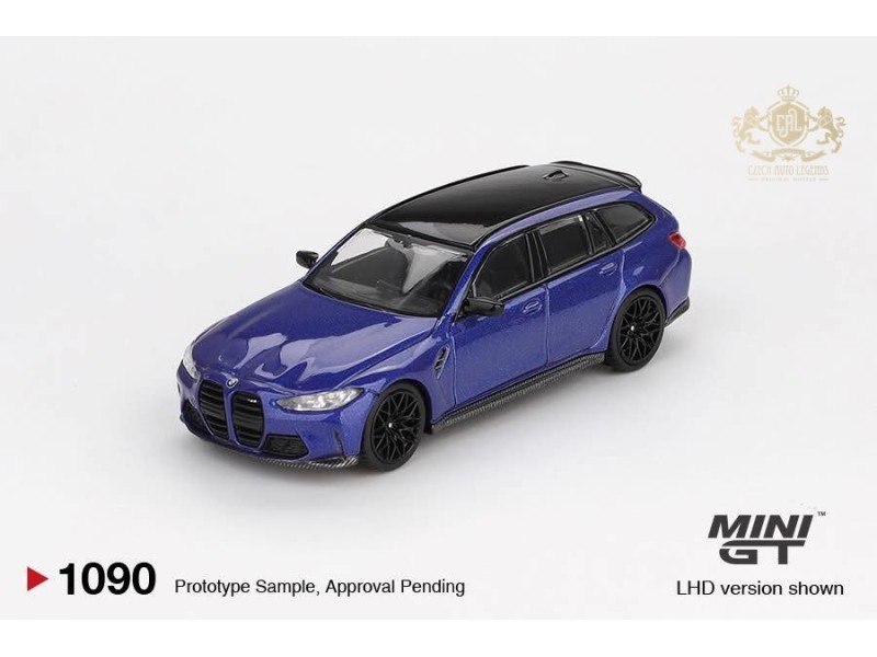 BMW M3 TOURING COMPETITION PORTIMAO BLUE METALLIC 2023 - blistr -1:64 - Mini GT - blister