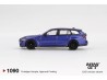 BMW M3 TOURING COMPETITION PORTIMAO BLUE METALLIC 2023 - blistr -1:64 - Mini GT - blister