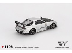 MAZDA RX7 (FD3S) RE-AMAMIYA SILVER METALLIC 2004 -1:64 - Mini GT - blistr