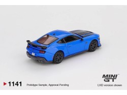 FORD MUSTANG DARK HORSE GRABBER BLUE 2024 - blistr -1:64 - Mini GT - blister