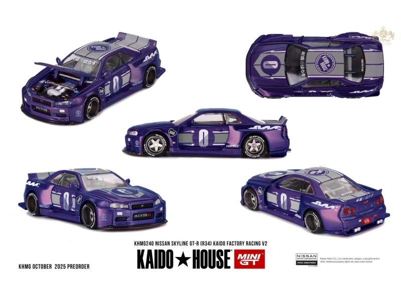 Nissan Skyline GT-R (R34)KAIDO RACING FACTORY V2 - 1:64 - Kaido House