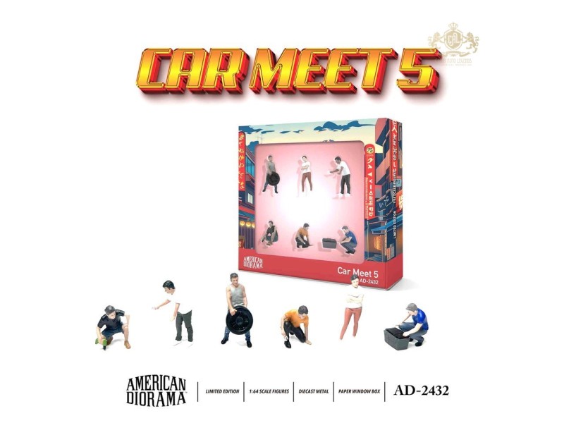American Diorama  Figure set –  Car Meet 5  –  1:64