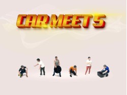 American Diorama  Figure set –  Car Meet 5  –  1:64
