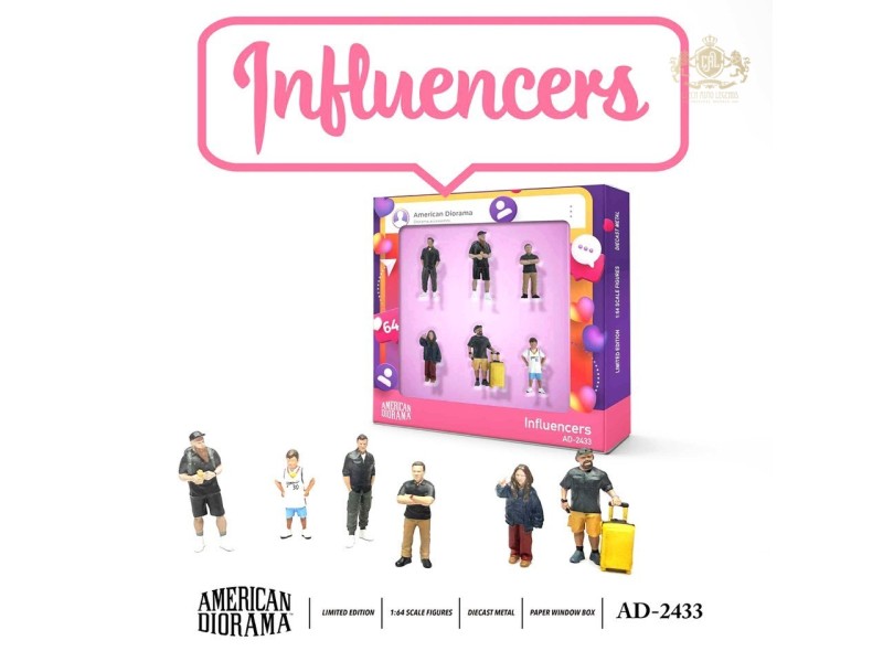 American Diorama  Figure set –   Figure Set: Influencer  –  1:64