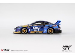 NISSAN SILVIA S15 LB-SUPER SILHOUETTE nr.555 TEAM MINI GT LIBERTY WALK FORMULA DRIFT 2025  -1:64 - Mini GT -blistr