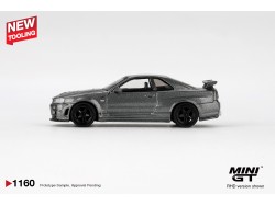 NISSAN SKYLINE GTR (R34) DARK METAL GRAY NISMO CRS 1999 -1:64 - Mini GT