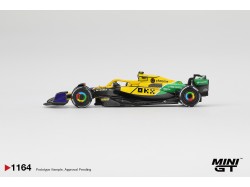 MCLAREN MCL38 nr.4 LANDO NORRIS MONACO GP 2024 - A.Senna livery  -1:64 - Mini GT - blister
