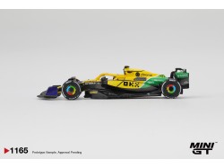 MCLAREN MCL38 nr.81 OSCAR PIASTRI MONACO 2nd place GP 2024 - A.Senna livery  -1:64 - Mini GT - blister