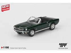 FORD MUSTANG CONVERTIBLE HIGHLAND GREEN 1964  -1:64 - Mini GT - blister