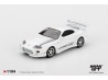 TOYOTA SUPRA MK4 (A80) VEILSIDE COMBAT V-I WHITE PEARL met- 2014  -1:64 - Mini GT - blister