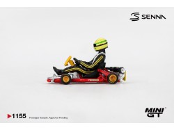 SENNA KART FORMULA K nr.9 AYRTON SENNA DA SILVA KARTING W. CH. 1981  -1:64 - Mini GT