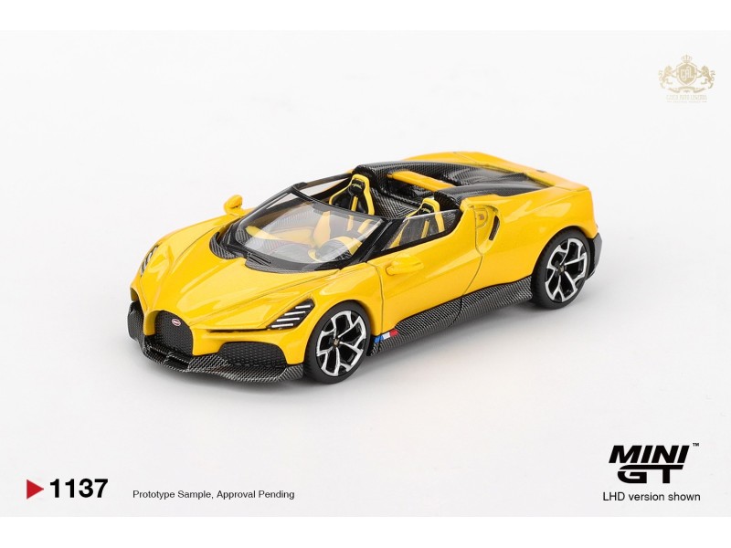 BUGATTI W16 MISTRAL YELLOW 2023 -1:64 - Mini GT - blister