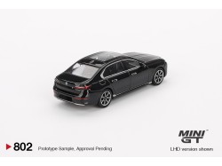 BMW i7 xDrive60 Black Sapphire 2024 - 1:64 - Mini GT