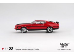FORD MUSTANG MACH 1 RACE RED 1971 -1:64 - Mini GT